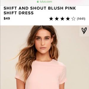 Blush pink lulus dress